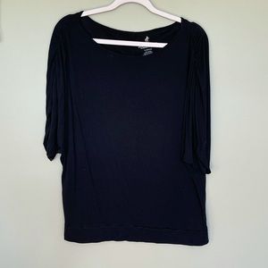 Juicy Couture Black Short sleeve cotton top Large